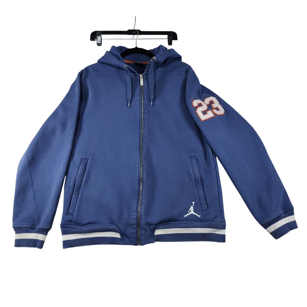 Air Jordan Full-zip varsity-style hoodie for men.